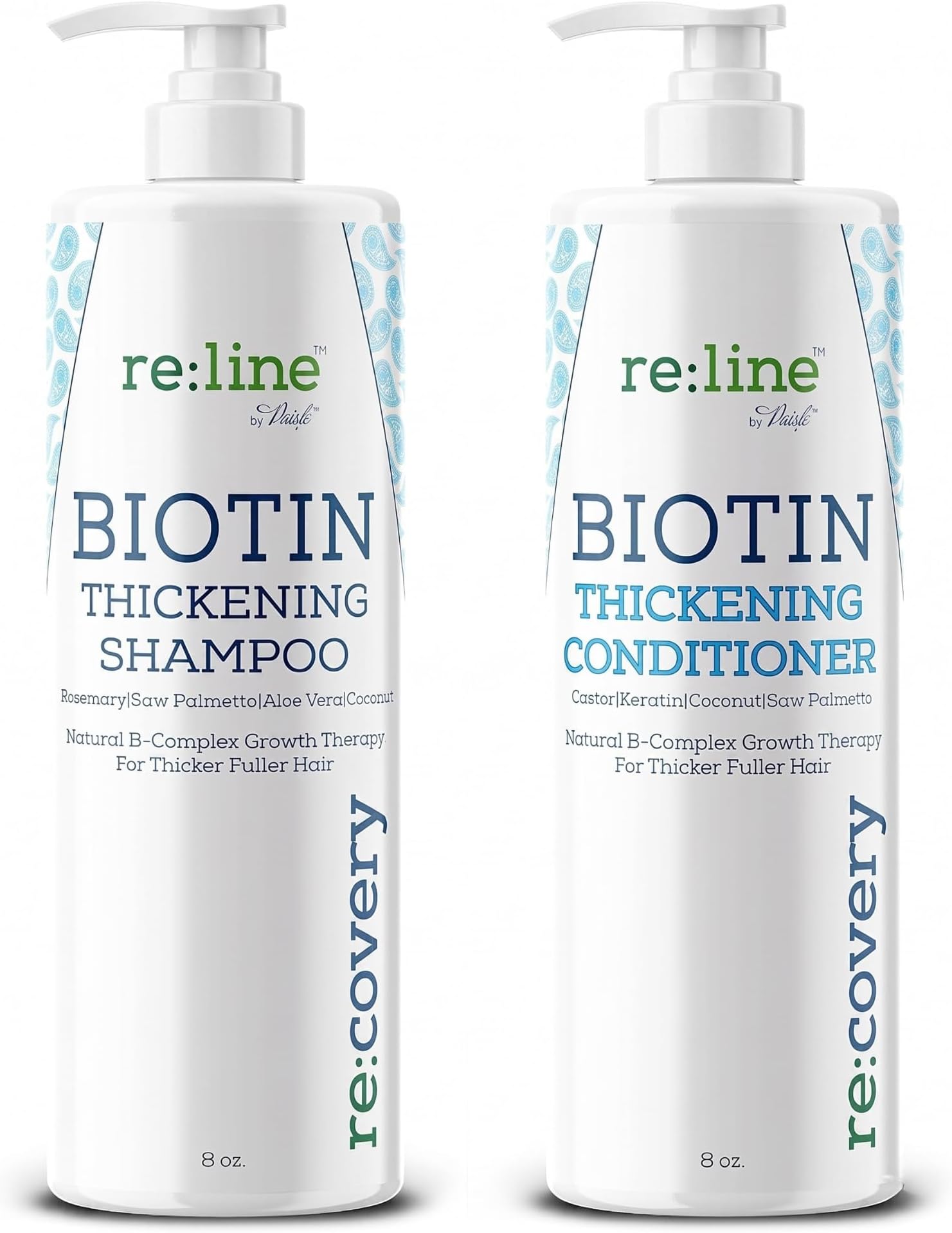 Biotin Shampoo and Conditioner for Thinning Hair Growth Thickening Shampoo for Hair Loss Treatment NATURAL Sulfate Free for Color Treated Hair Regrowth Treatment for Men Women