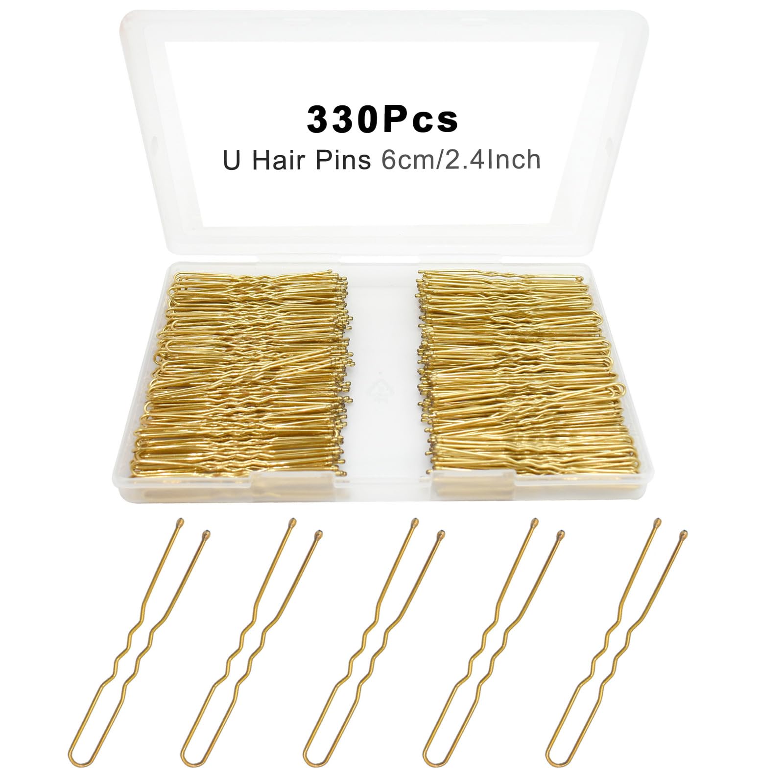 Brown Bobby Pins - 330 Count & Cute Box -13