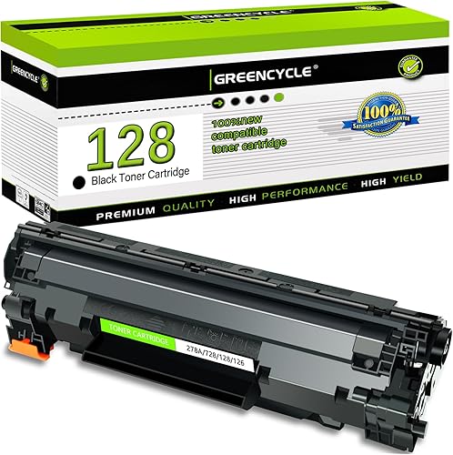 greencycle 1 paquete de tóner negro compatible con Canon CRG 128 Cartucho 128 para imageCLASS D530