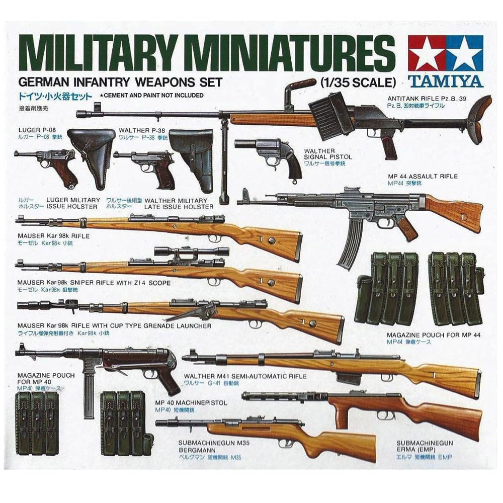 Tamiya Earth Tones Military Miniatures German Infantry