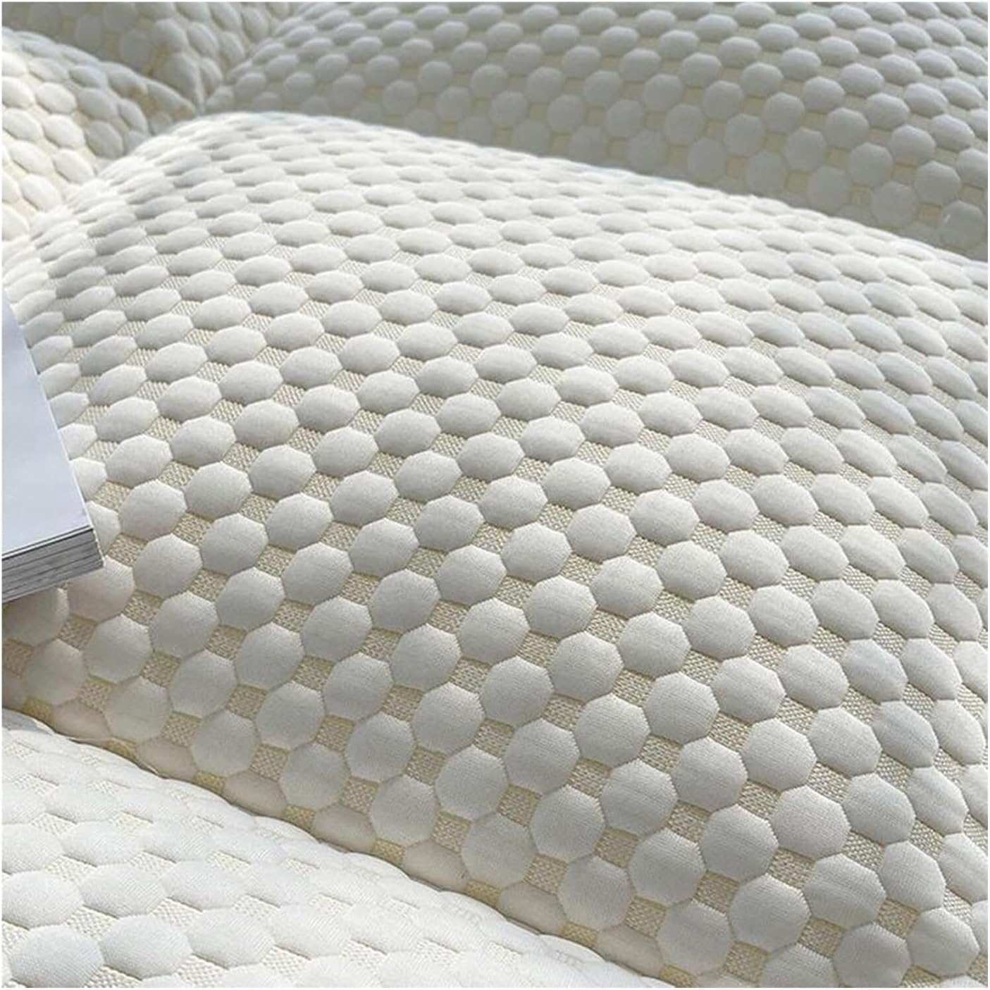 Matelas Futon Japonais 1.5mx2m Pliable et Portable, Matériau en Polyester Peluche, Rempli à 100% de Fibres de Duvet, Confortable et Adaptable, Couleur 01, Marque Générique