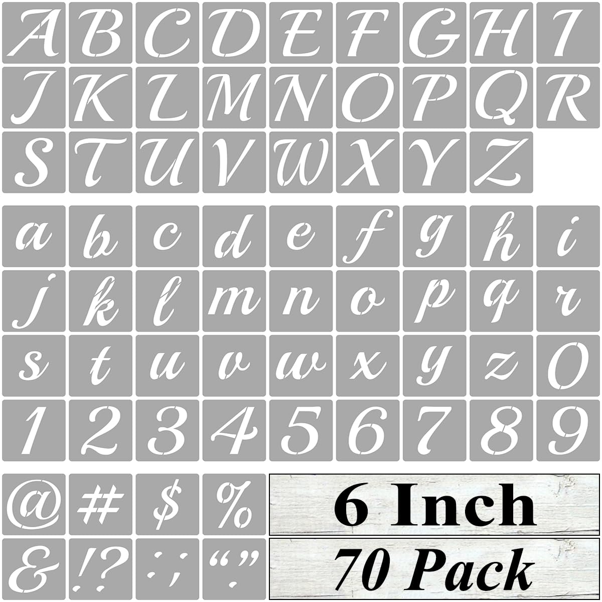 Amazon.com: 6 Inch Alphabet Letter Stencils for Painting - 70 Pack Letter and Number Stencil Templates with Signs for Painting on Wood, Reusable Cursive Letters Stencils for Chalkboard Wood Signs & Wall amazon-com-6-inch-alphabet-letter-stencils-for-painting-70-pack-letter-and-number-stencil-templates-with-signs-for-painting-on-wood-reusable-cursive-letters-stencils-for-chalkboard-wood-signs-wall