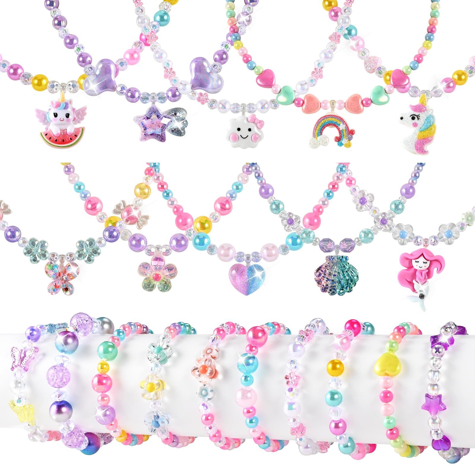 Faburo 20pcs Toddler Jewelry - dress up accessories | Mubboo