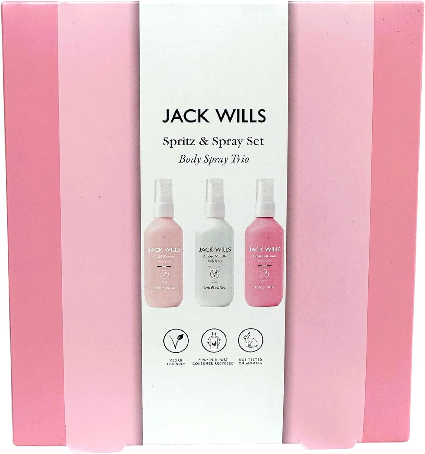 Jack Wills Sprits & Spray Set Body Spray Trio Gift Set for Her with