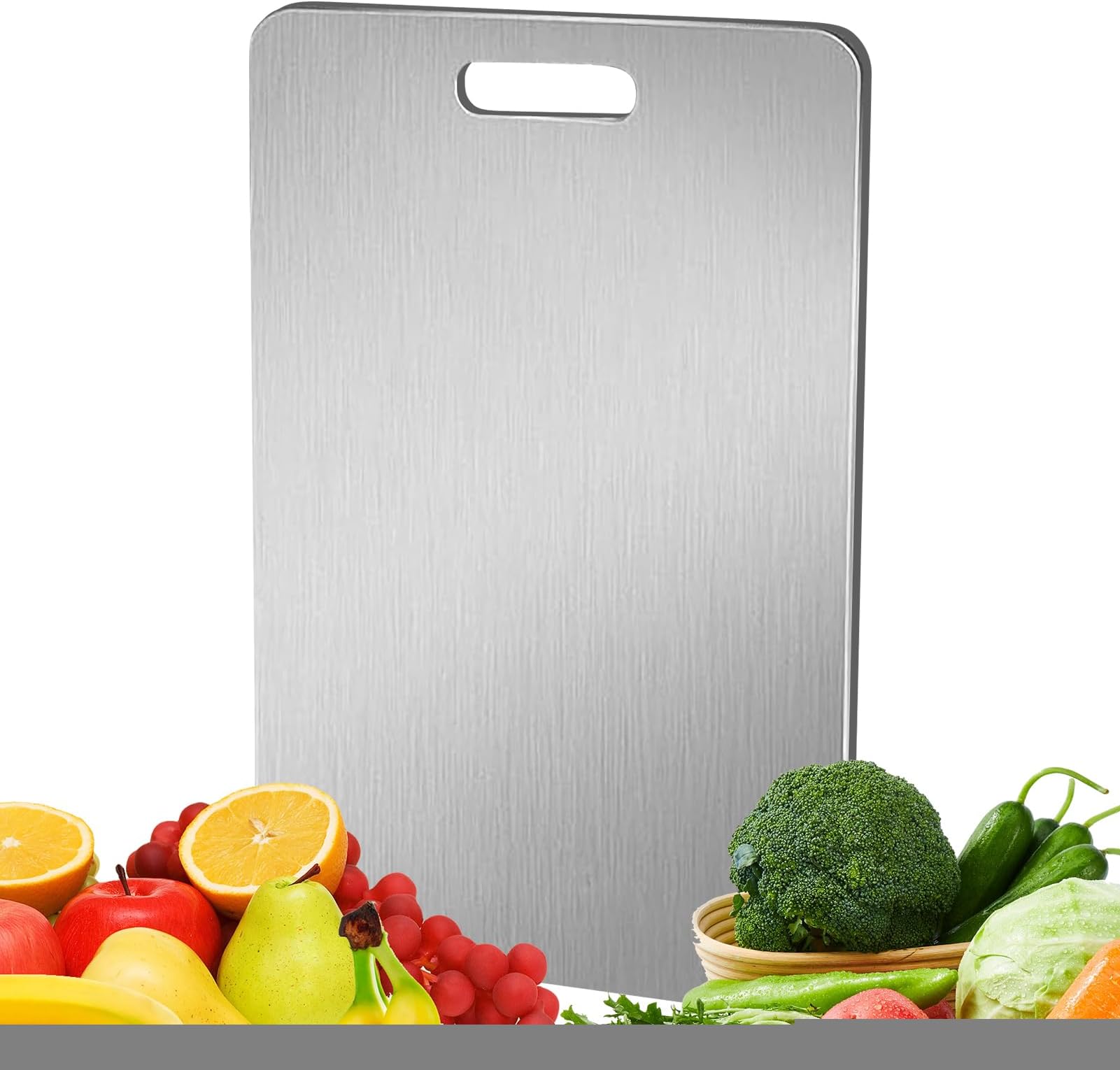 Titanium Chopping Board, Double-Sided Vegetable Cutting Mat, Hanging Portable Chopping Board for Cooking, Camping, Caravan, Home, Wedding, Housewarming Party, Outdoor Meat