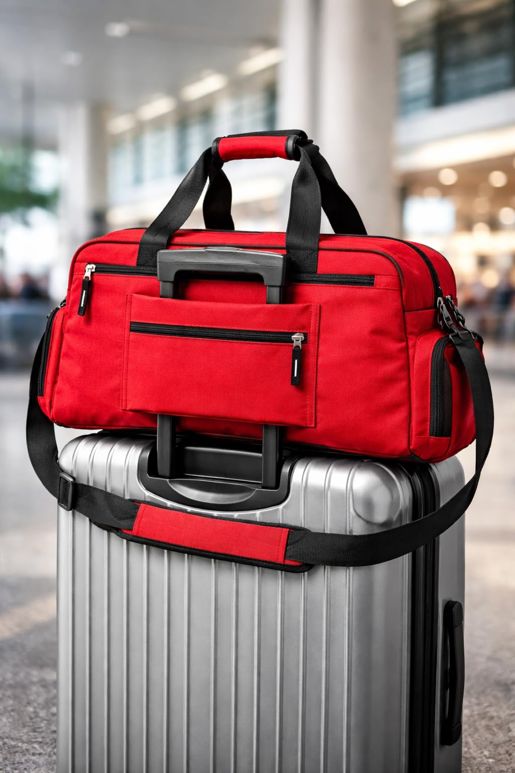 Borsa di emergenza – Borsone durevole di alta qualità con sezioni multiple, opzioni di trasporto multiple (borsone, spalla o zaino) e scomparto separato per bagnato/asciutto