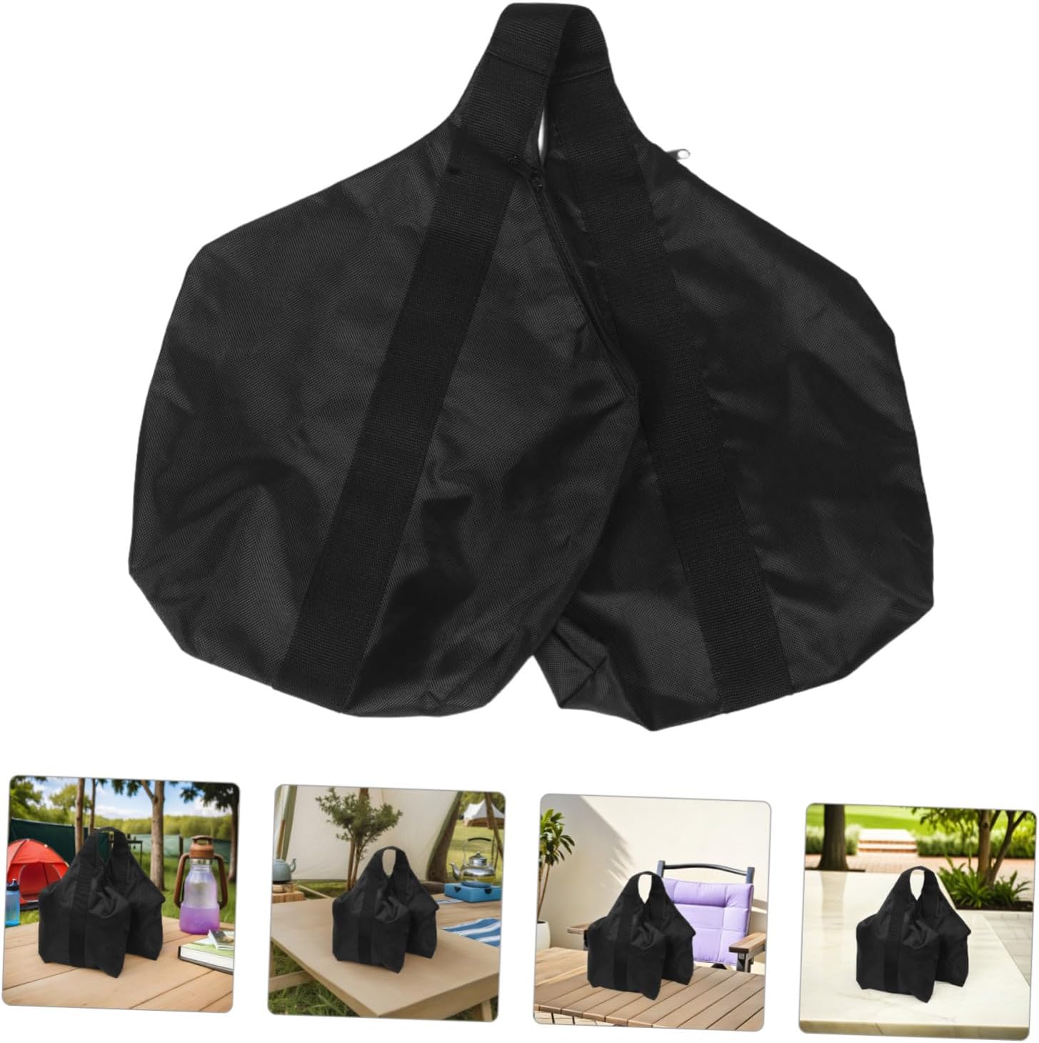 4個オックスフォード製テントウェイト 容量 充填可能で耐水 防風仕様 屋外キャノピー ビーチパラソル脚用サンドバッグ