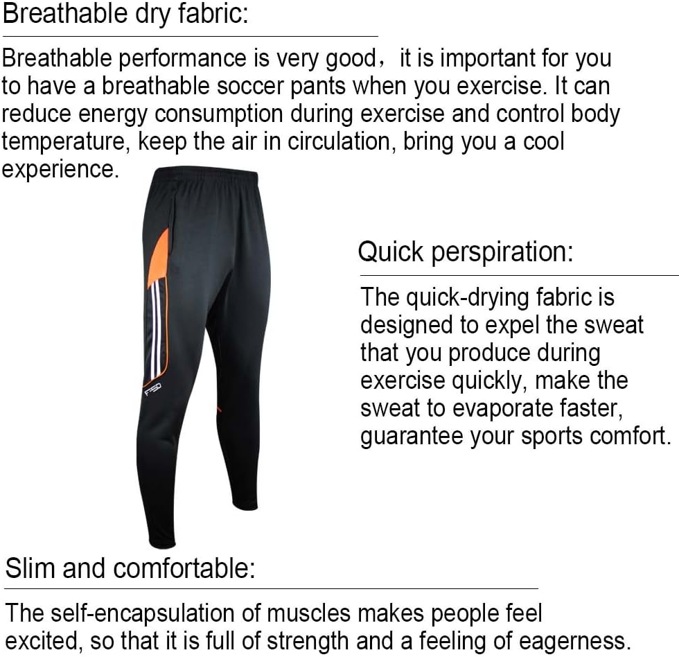 Shinestone Sport Pants, Men Athlete Sports Jogger Training Track Fitness Casual Pants Trousers with Zippered Pockets - Image 5