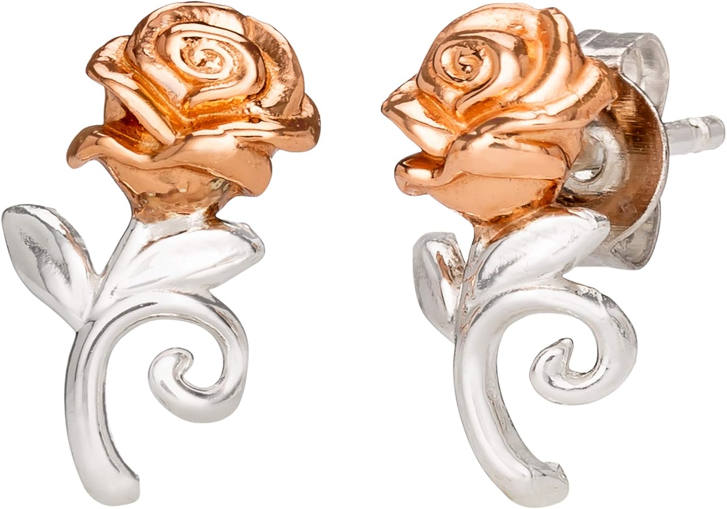 Rvaru】K18ピアス クイーンコンクシェル 薔薇 フックピアス 大ぶり