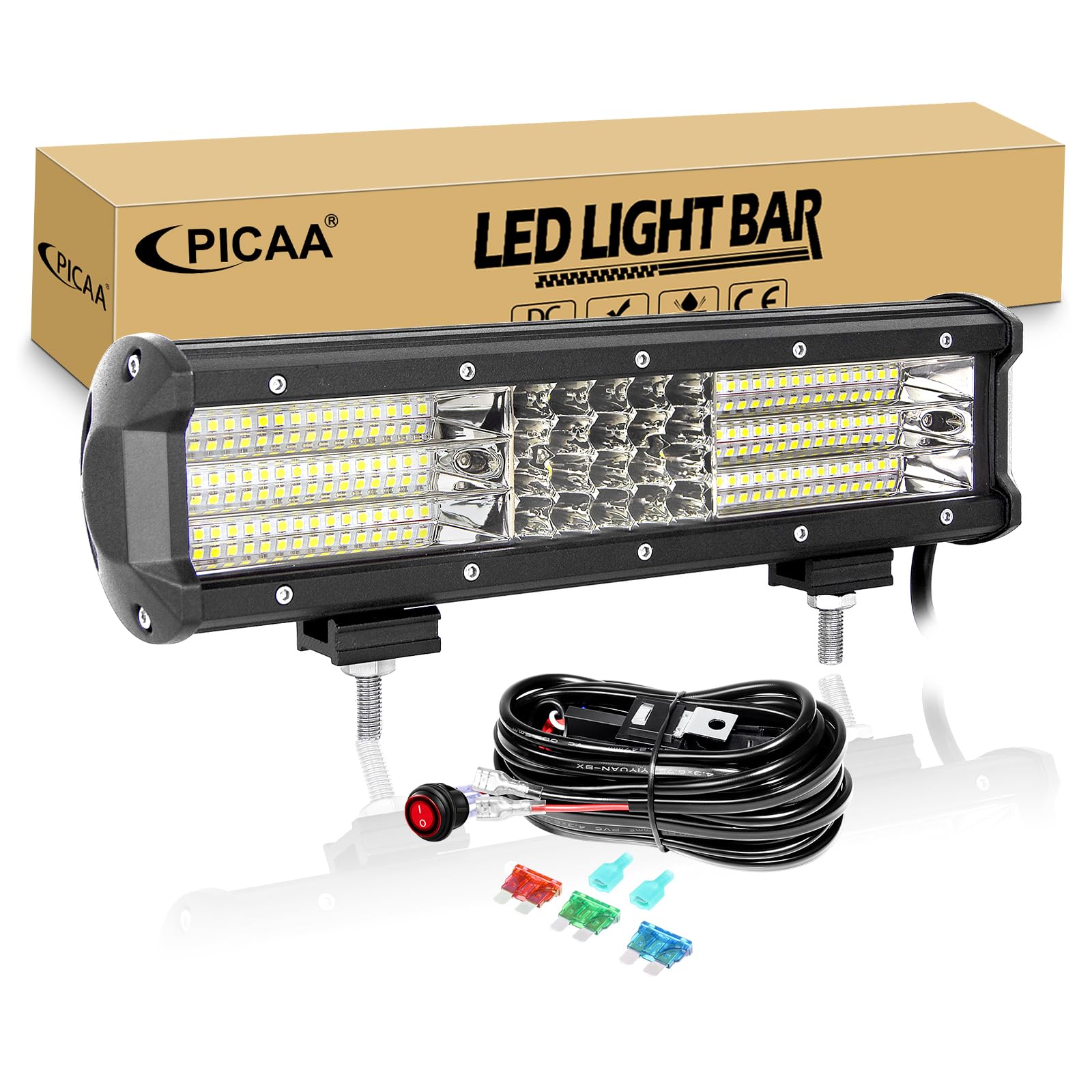 Barra Led PICAA 20 Pollici 180W - Impermeabile IP67, Per Fuoristrada, Camion E Barche - Foto 12