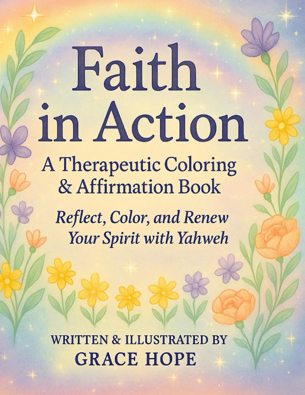 Faith in Action: Therapeutic Coloring & Affirmation Book