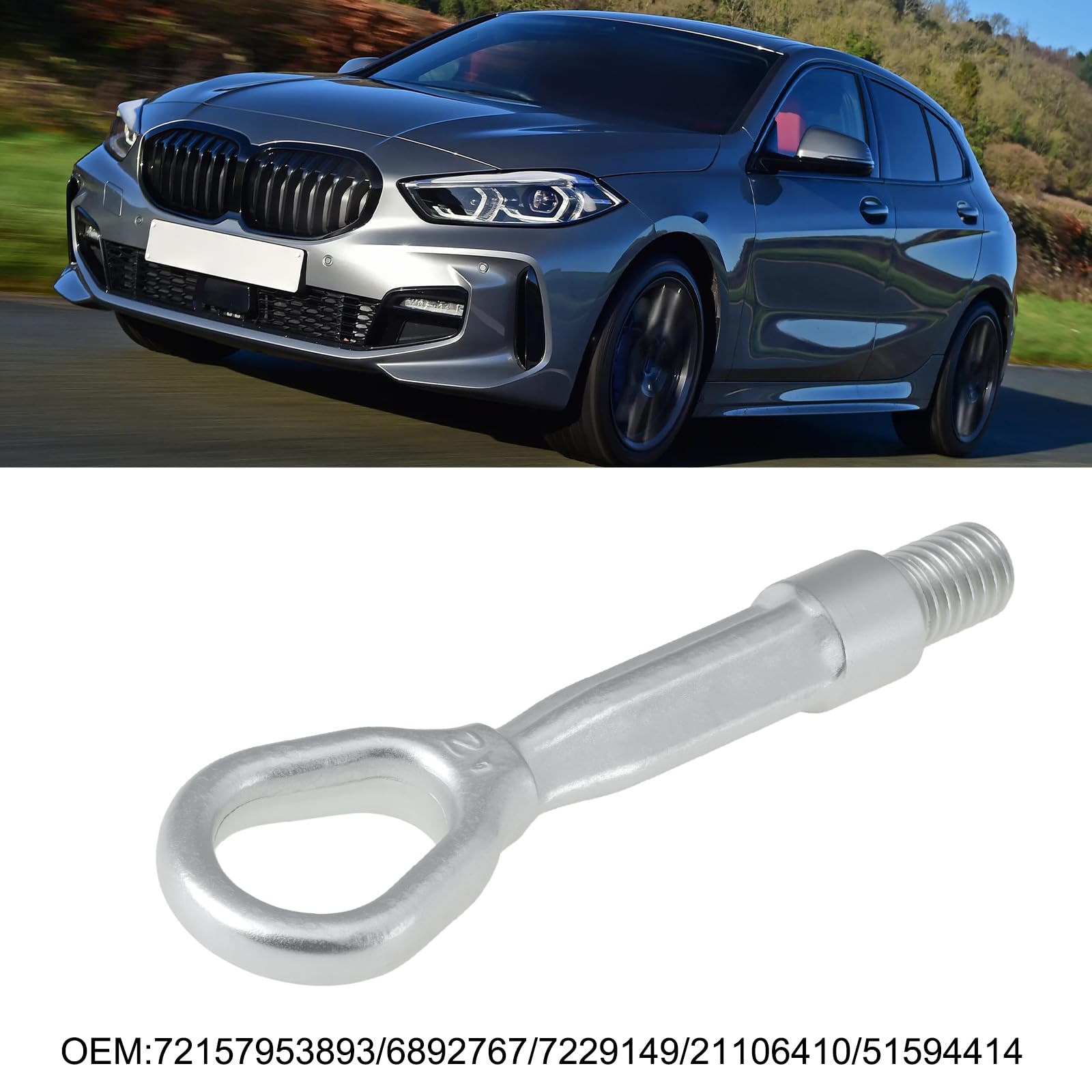 SG Store Anhängerhaken Abschlepphaken 72157953893 Kompatibel mit BMW 1er 2er 3er 4er F20 F30 F32 F36 2012-2019