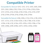 67XL Ink Cartridges Compatible for HP 67 Ink Cartridges Combo Pack Black Color Fit for Deskjet 2855e 4255e 2700 2755e 2734e 2842e 4255e 2723e 4155e 2742e 4100 Envy 6455e 6055e 6000 Printer