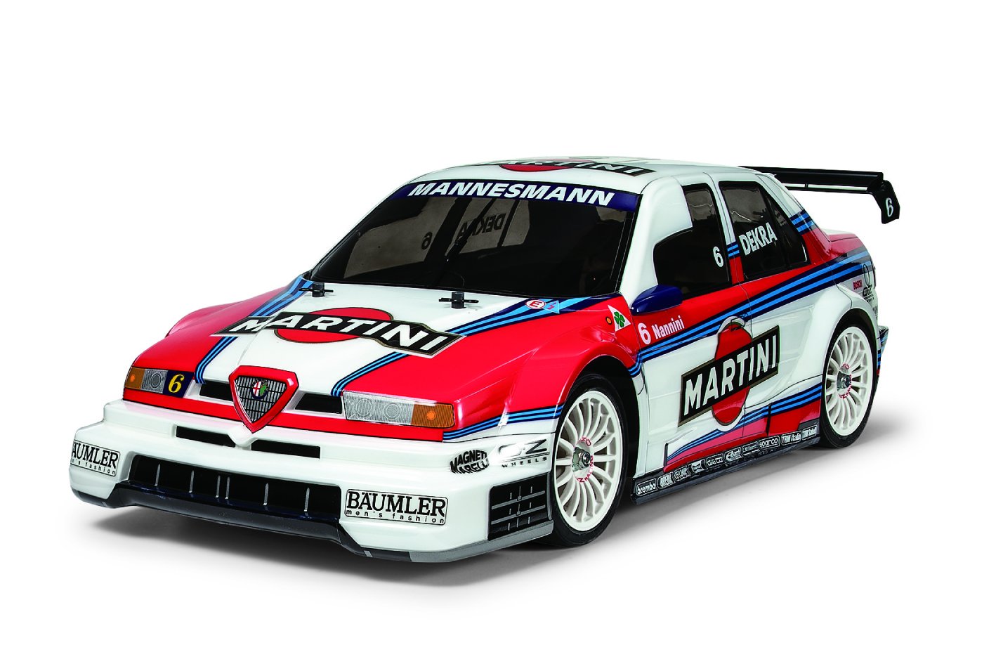 TamiyaDickie 300058606 1:10 RC Alfa Romeo 155 V6 TI Martini TT-02, Vehicles