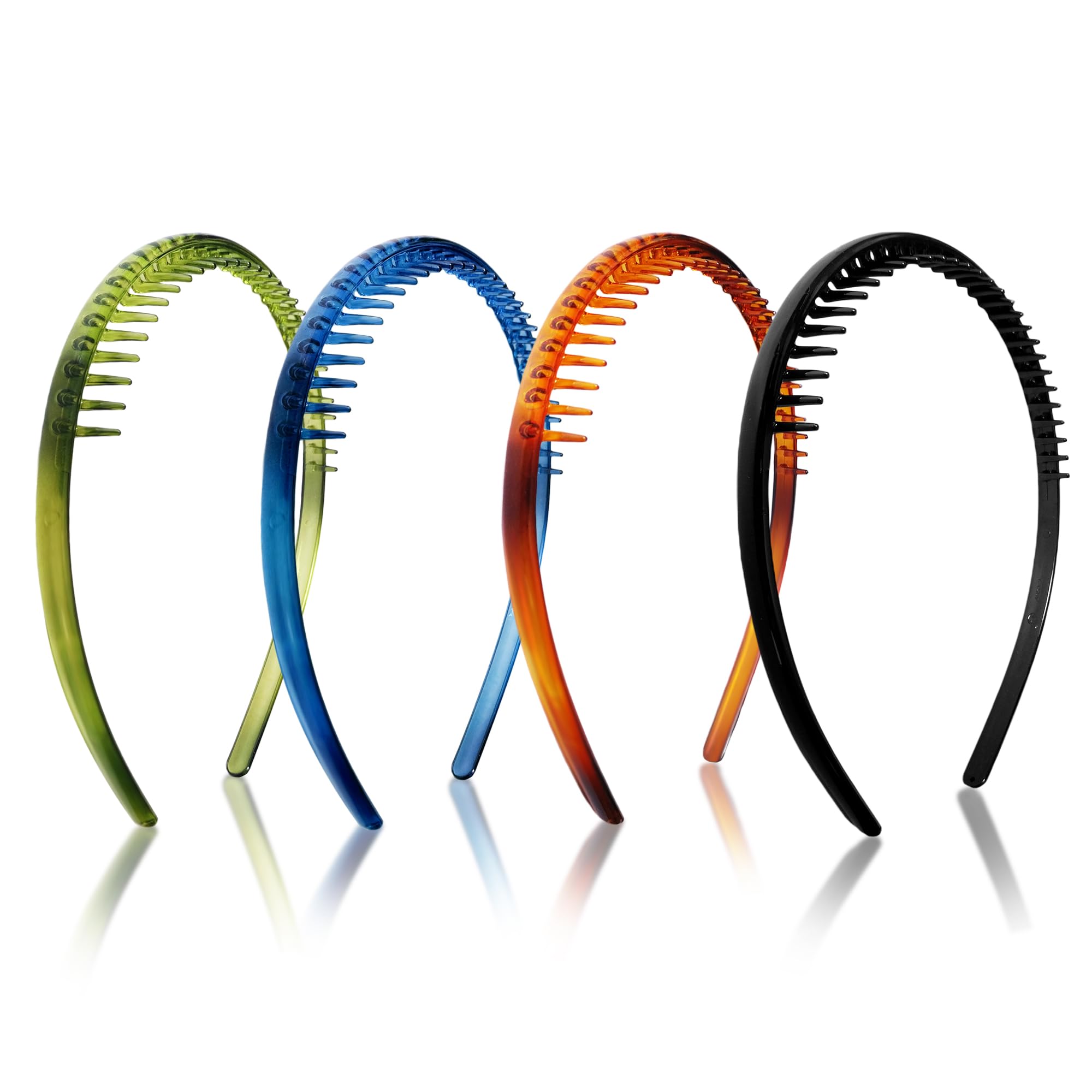 6pcs Hair Band, Head Band With Teeth, Hair Styling Tools and Accessories Trendy Stylish Great Grip No Slip Korean Acrylic Plastic, Daily Use for Women, Black White Brown 6Pcs-image-46