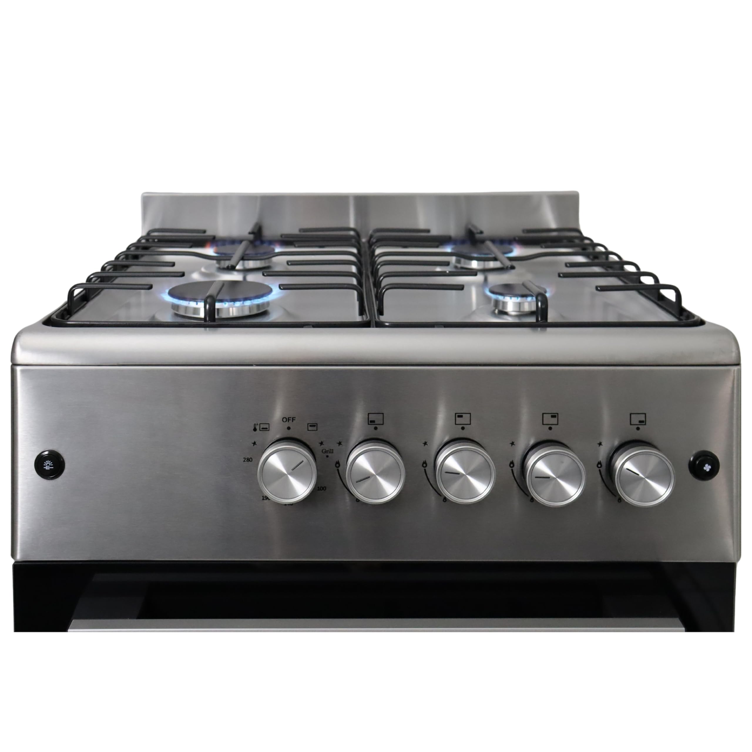 Gasline Gasherd SHGG6060FGIX Edehlstahl 60cm Gasbackofen mit Thermostat und Umluft
