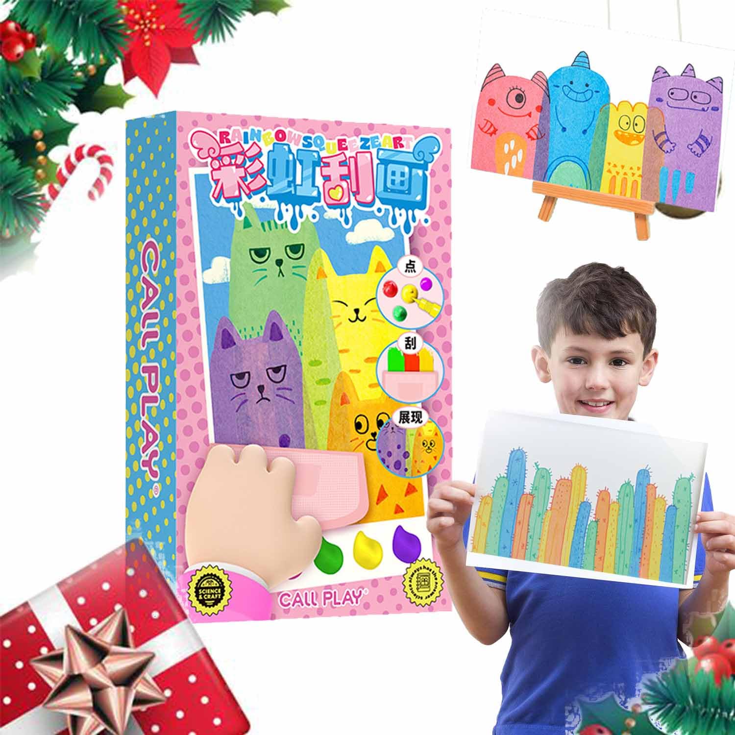 20 pezzi fai da te arcobaleno Scratch Art, kit di pittura per bambini, kit di pittura arcobaleno per bambini, kit di pittura a puntini per bambini, fai da te arcobaleno Scratch Art