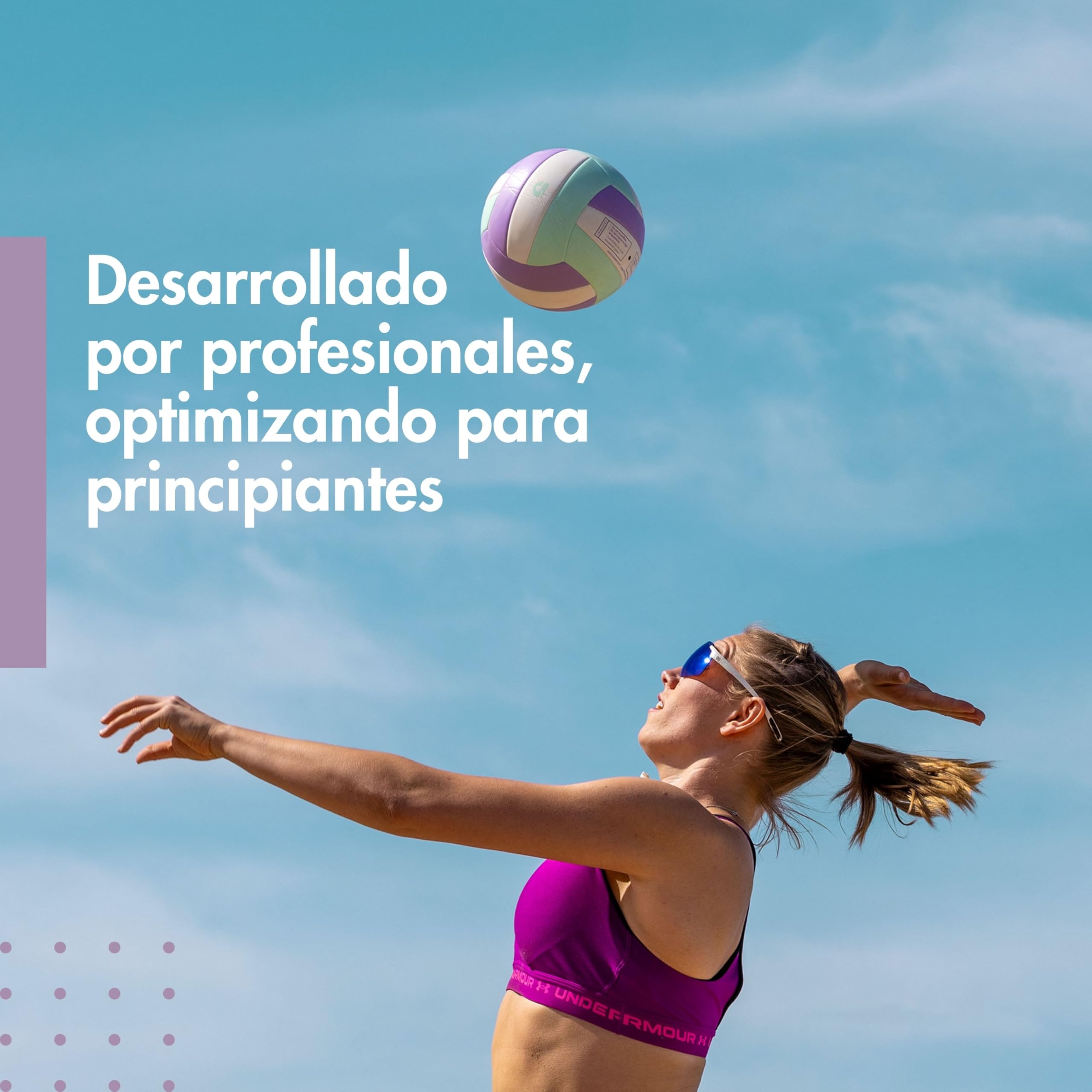 Beachvolleyball – Balón de Vóley Playa Tamaño 5, Certificado DVV, Super Suave y Resistente – Ideal para Outdoor, Playa, Arena y Deportes de Verano