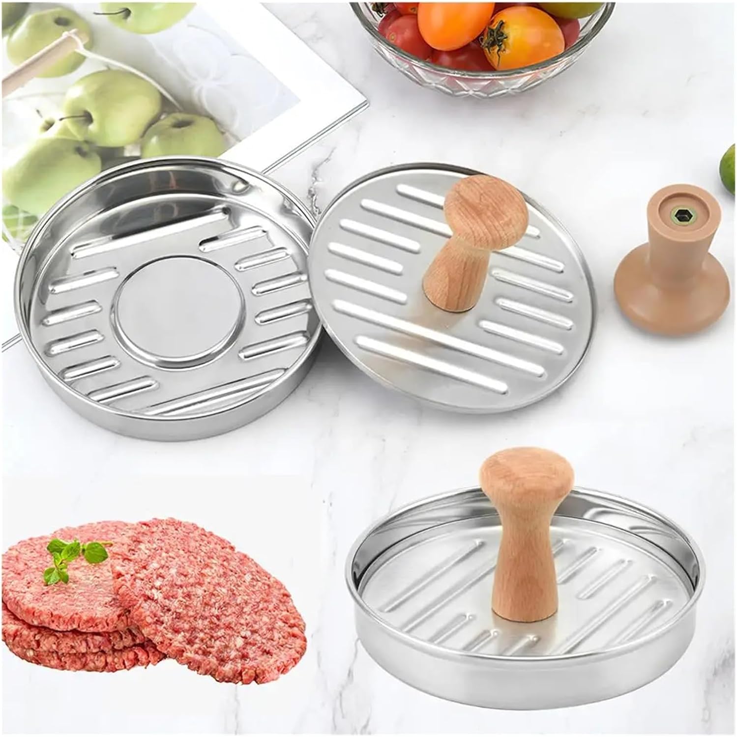 Stainless Steel Mould Press Machine Press Non-Stick Minced Press Restaura Grill Maker Mould