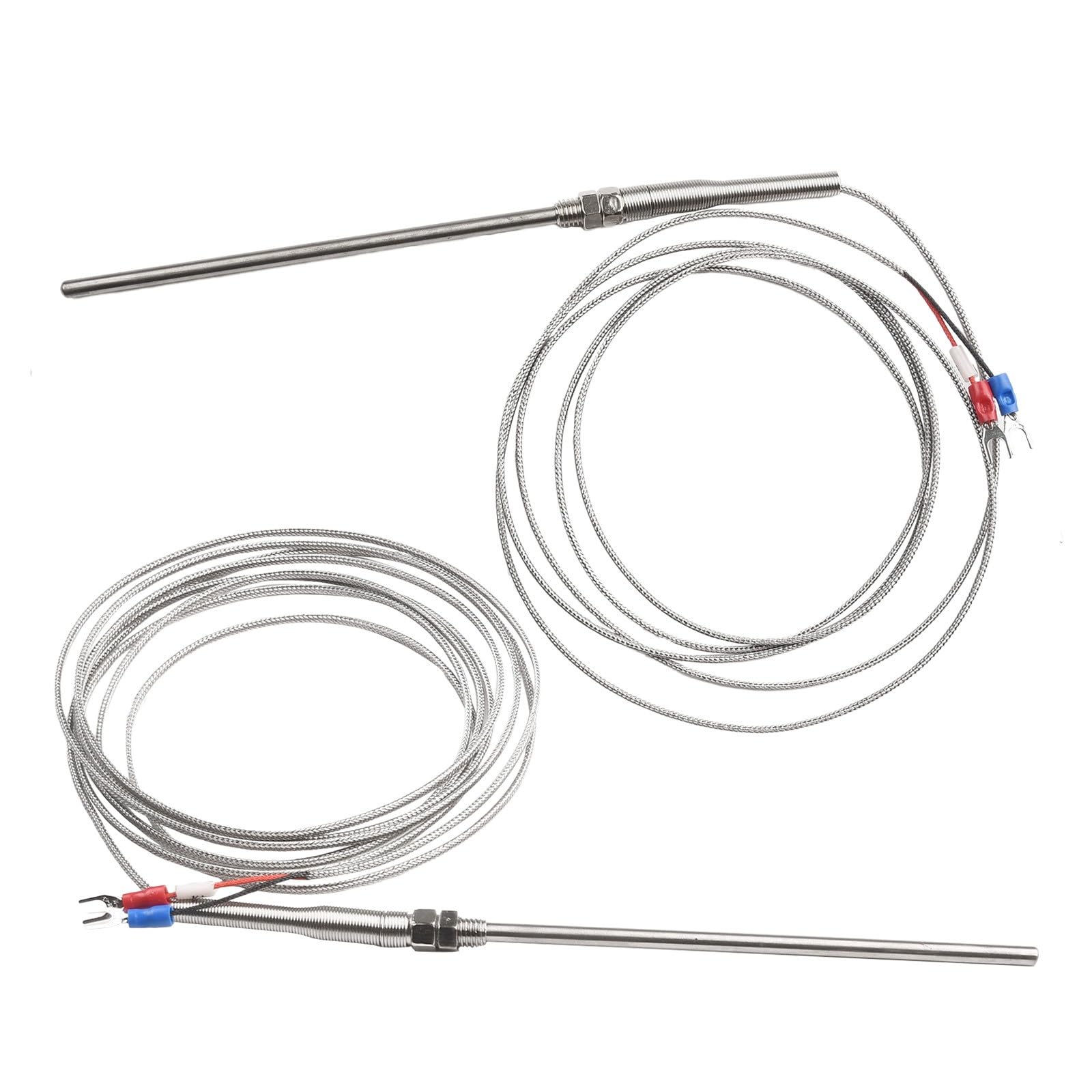 K-Type Thermocouple Probe Sensor with M8×1.25mm Thread, 30–200mm Probe Length & 1–5m Cable, 0°C to 400°C Range, for Industrial Pro(200MM-WIRE 5M)