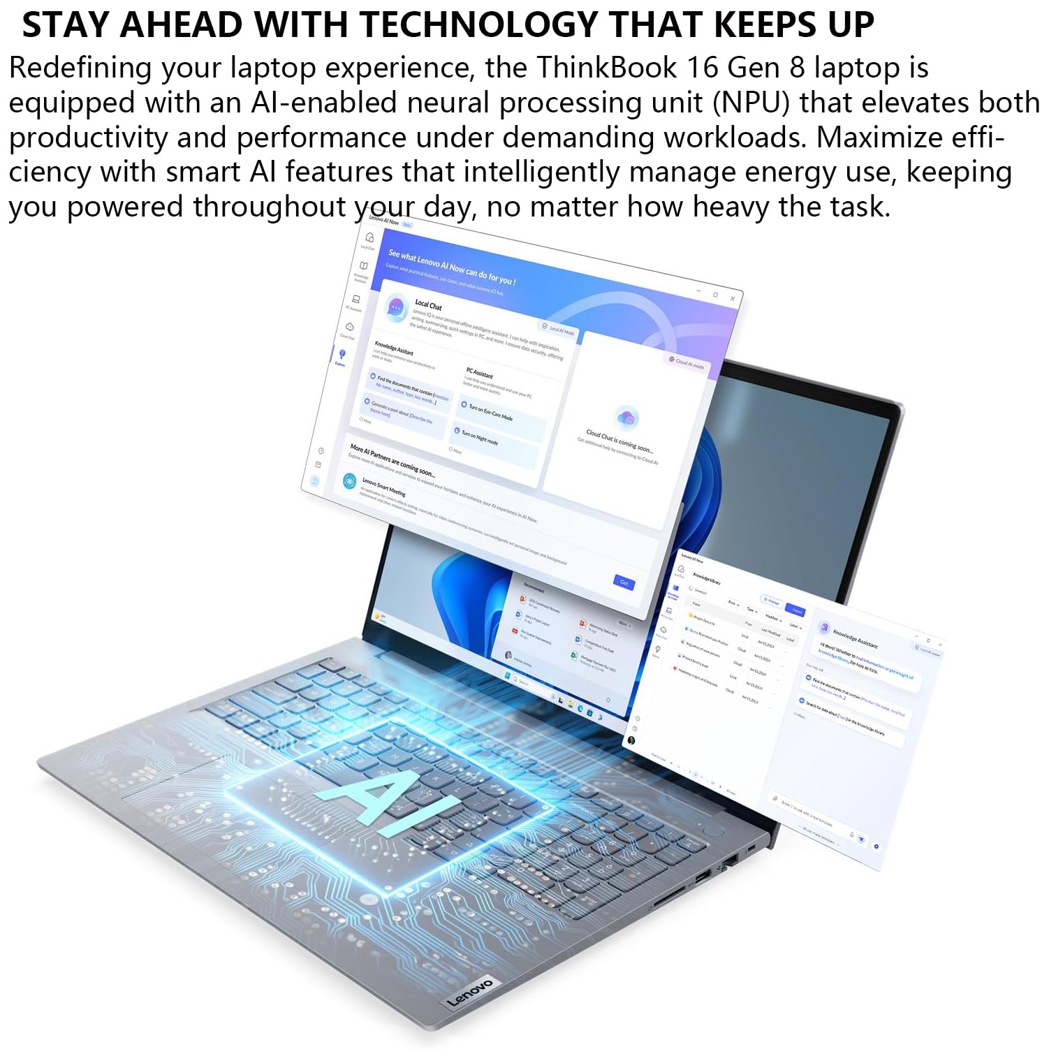 Lenovo ThinkBook 16 Gen 8 Business Laptop Computer, Intel 16-Core Ultra 7 255H (Beat i9-13900H), 32GB DDR5, 1TB PCIe SSD, 16" FHD+ Copilot AI PC, WiFi 6E, BT 5.3, Fingerprint Reader, Windows 11 Pro