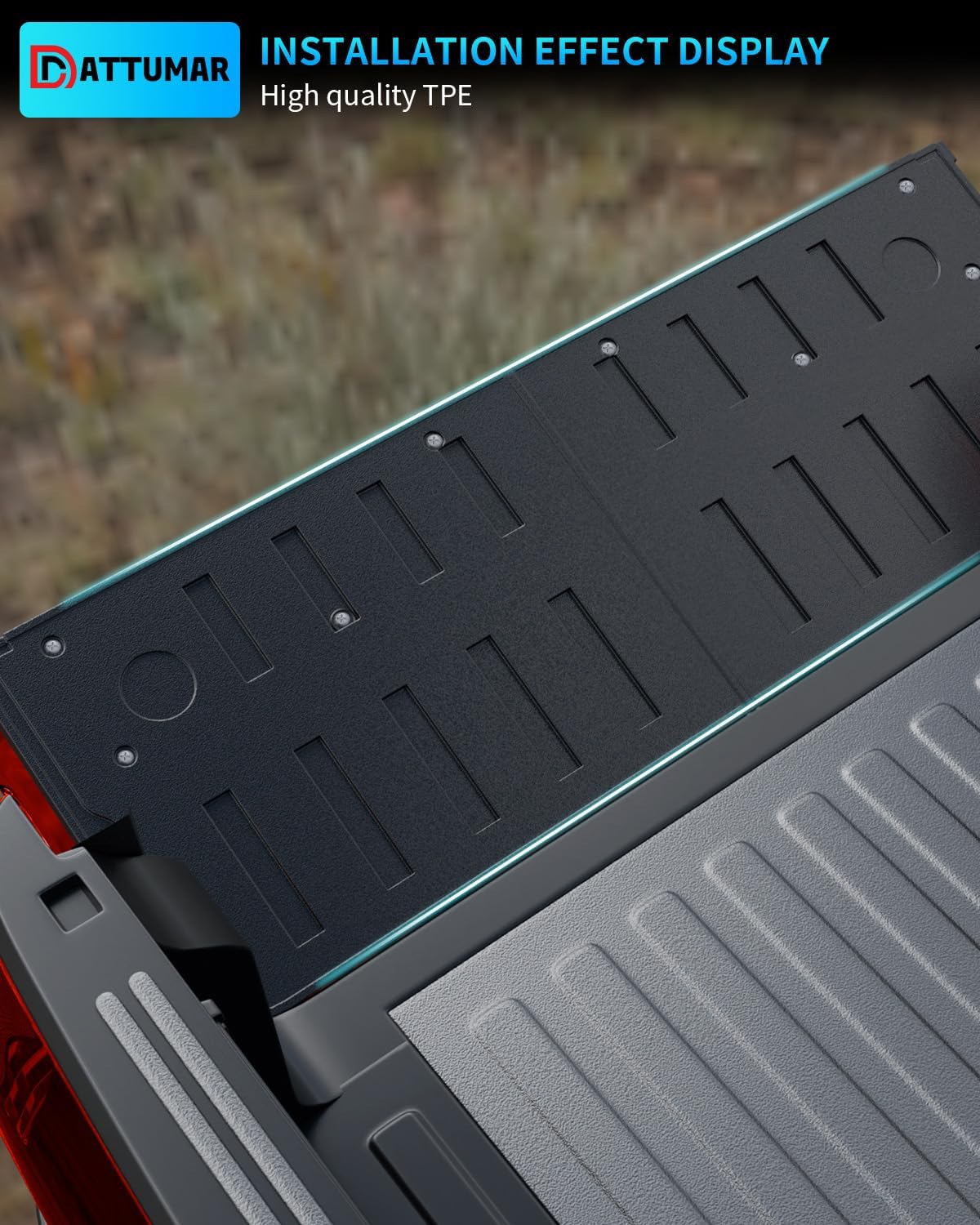 Tailgate Mat Compatible with 2019-2025 2026 Dodge Ram 1500 Tailgate Liner Protector All Weather Bed Mat 2024 Ram Accessories (Tailgate Mat)
