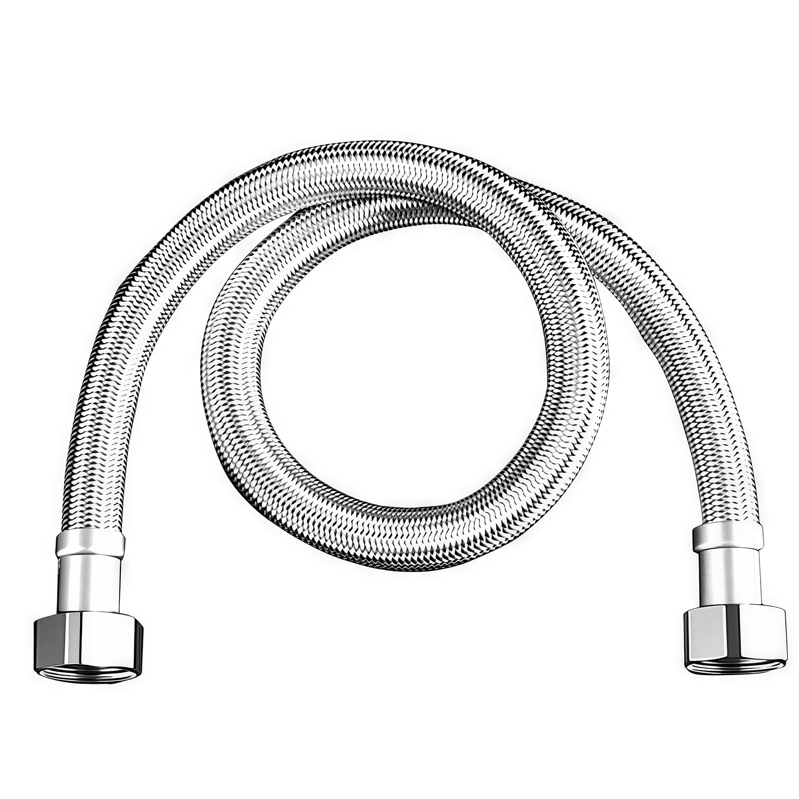 Strong Steel Double Ended Hose Thickened Designs Shower Connector Easy Installation for Enhanced Pressure Resistance Industrial Grade Water Heater Hose
