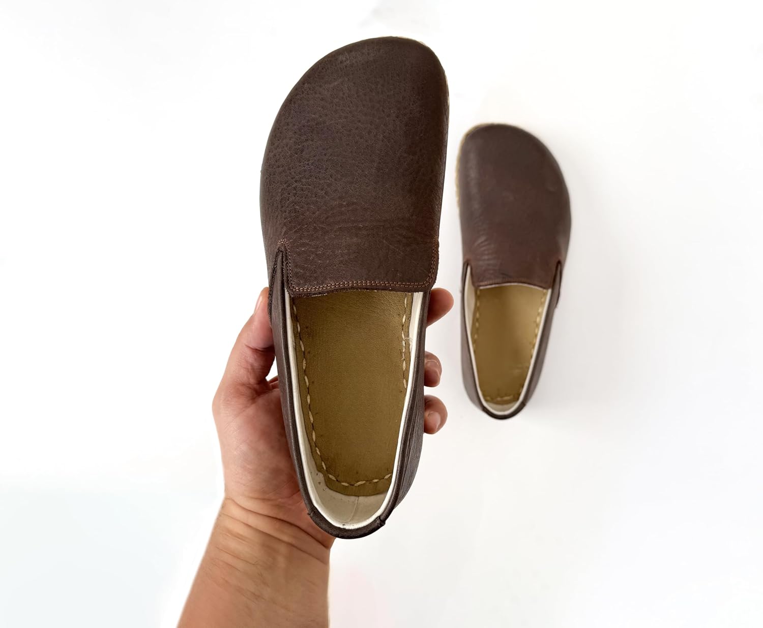 Grounding Shoes Women: Barefoot Leather Earthing Shoe - Bitter Brown - Image 2