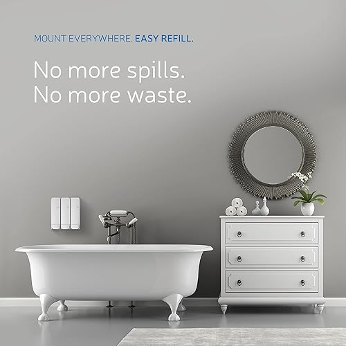 Miniatura 8 de EZPULL EZ-Shower - Dispensador de ducha para cuerpocabelloacondicionador, trío para bañoRVAirbnb, 11.8 fl oz (12 oz) x 3 unidades, cartuchos de