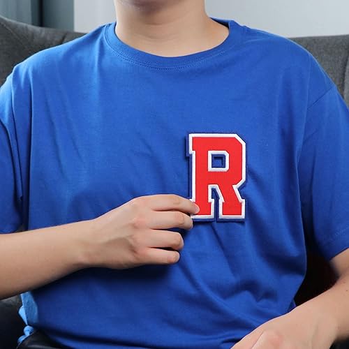 Miniatura 170 de Parches de letras termo-adhesivas de alta calidad – Lindas letras para ropa – Parche universitario para ropa – Letras bordadas de 4 1/2 parches