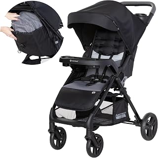 Baby Trend Passport Cargo Stroller - Massive Storage, Comfort Cabin UPF 50+ Canopy, One-Hand Fold, Fieldstone Grey