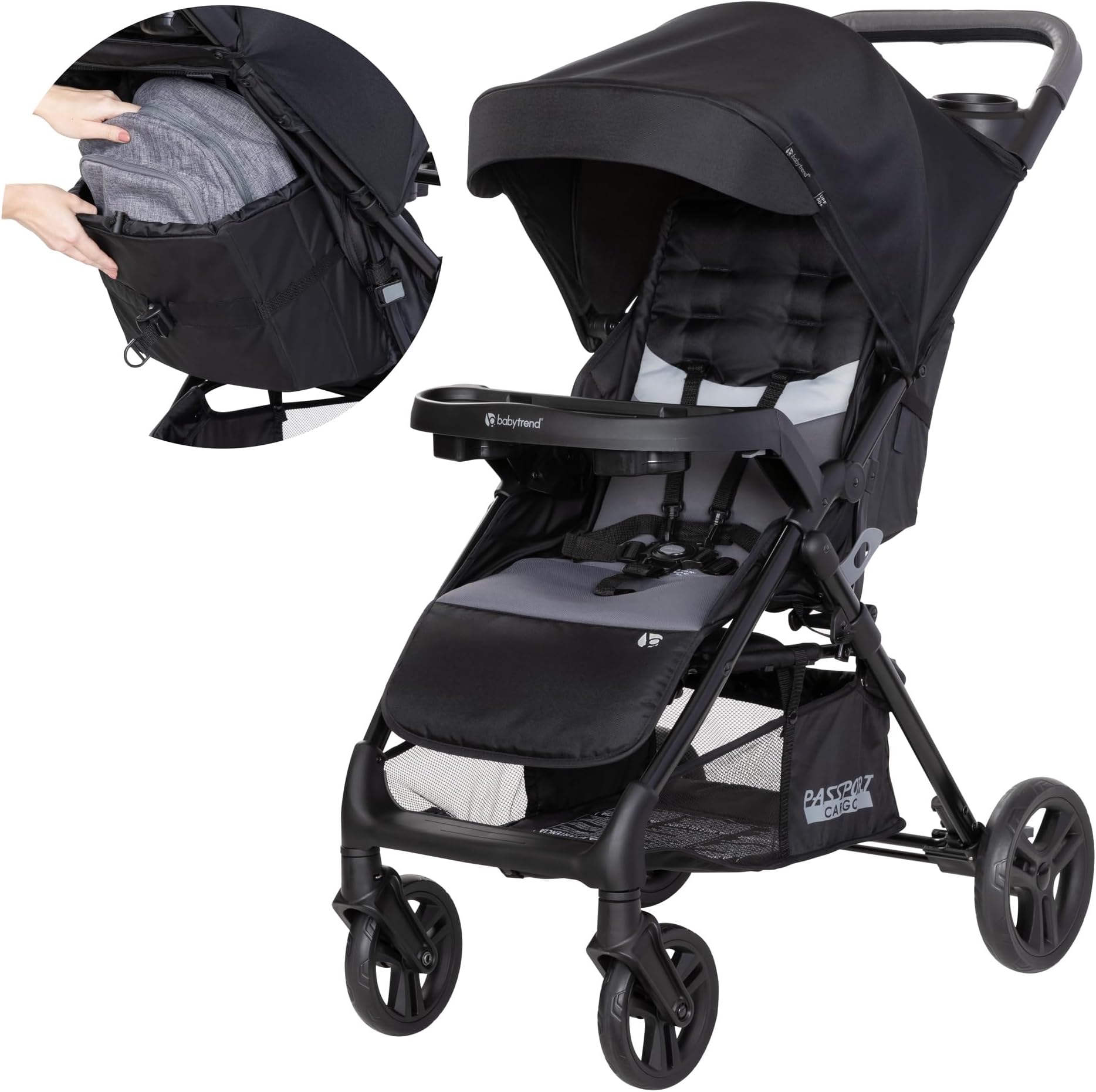 Passport® Cargo Stroller, Fieldstone Grey