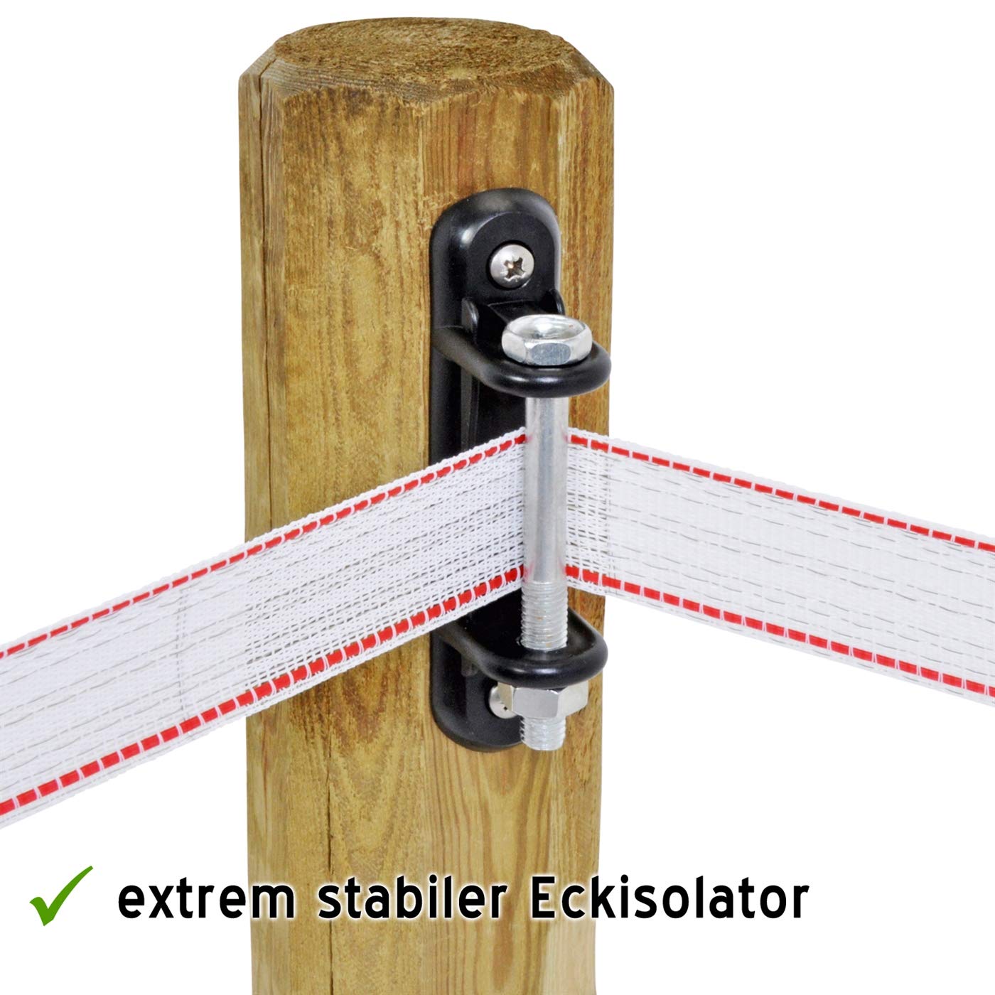 Isolatori Per Recinzioni Elettriche VOSS.farming - 10 Pezzi Per Angoli, Supporto Nastro Fino A 40 Mm, Resistenti Ai UV - Foto 12