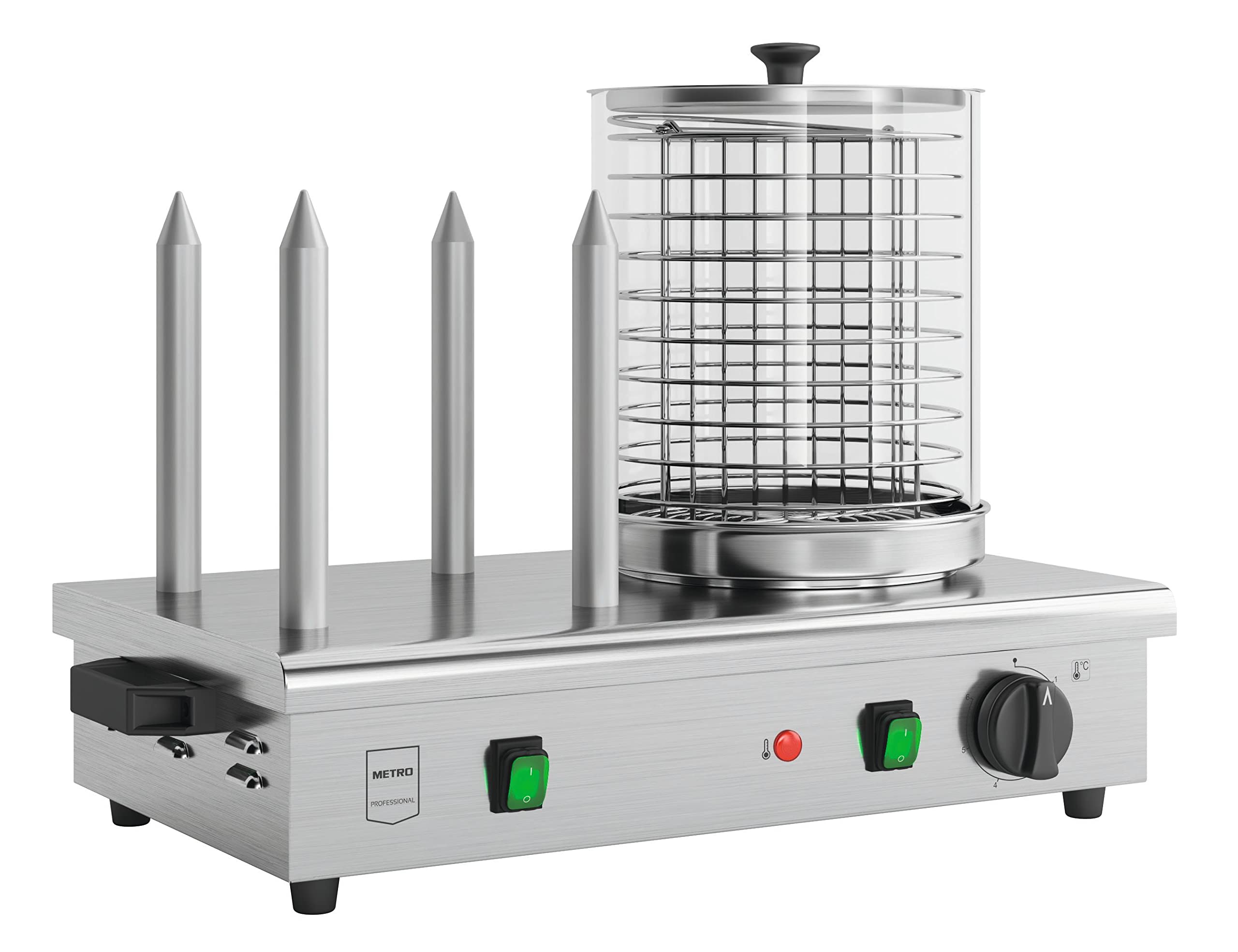 Macchina Per Hot Dog Metro Professional - In Acciaio Inox E Vetro, 800W, Per Salsicce Fino A 22cm - Foto 10