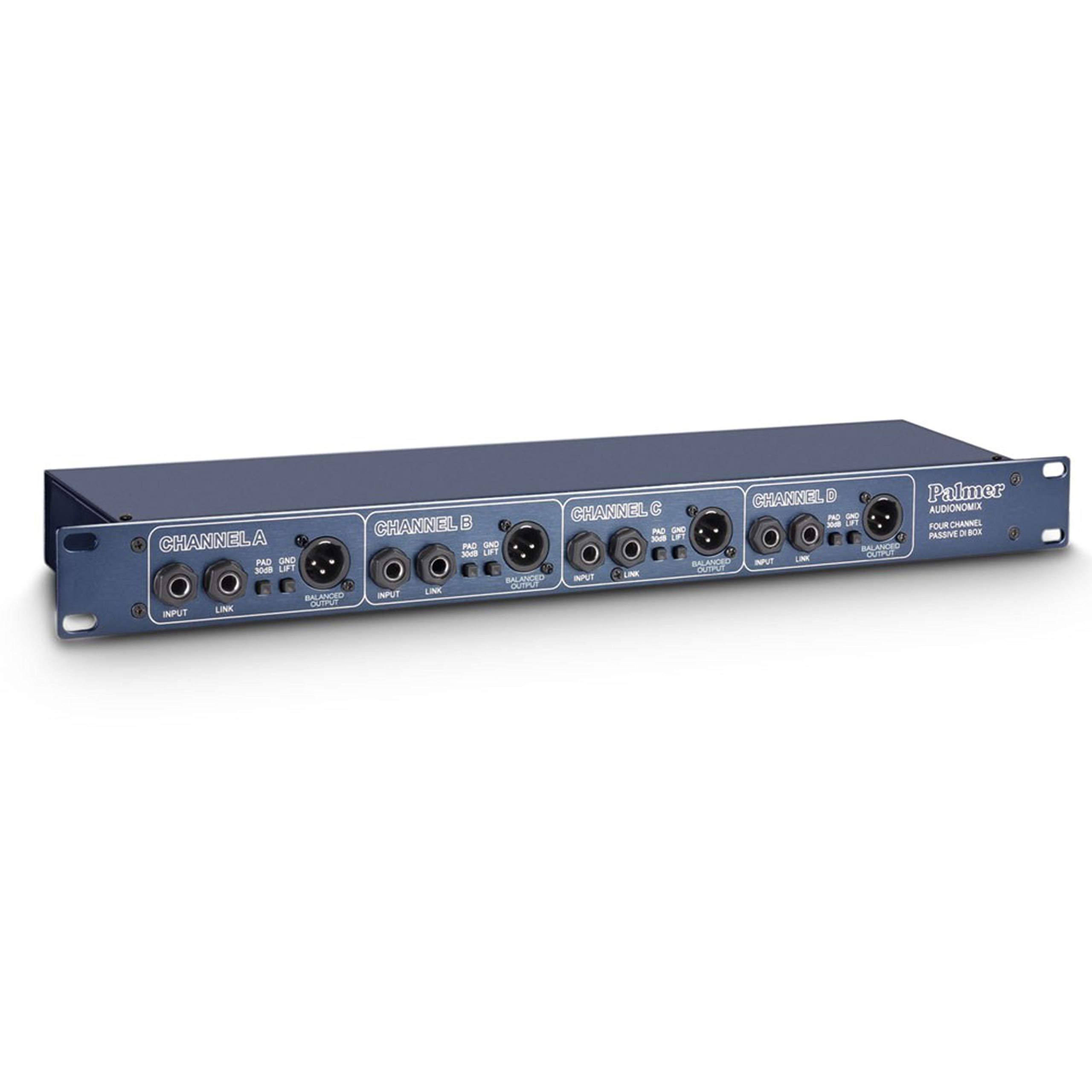 Palmer PAN 03 PASS - Boîte de Direct 19" 4 Canaux passive