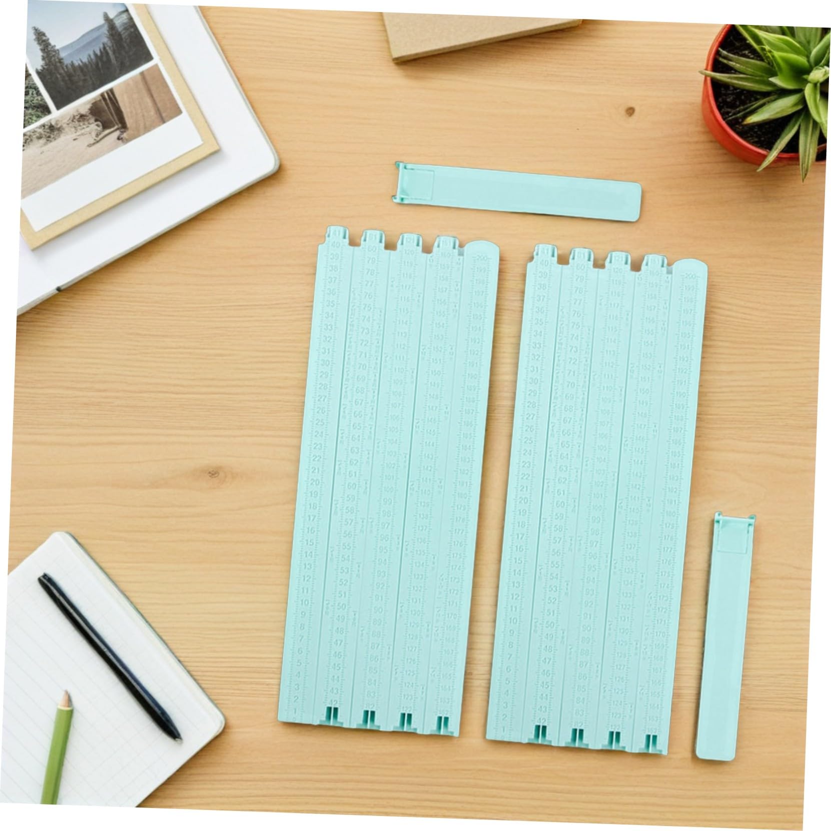 Hohopeti 2piezas Instrumento de Medición de Altura Gráfica de Crecimiento para Pared Infantil de Plástico Práctica Regla de Pared para Medir la Altura Casa