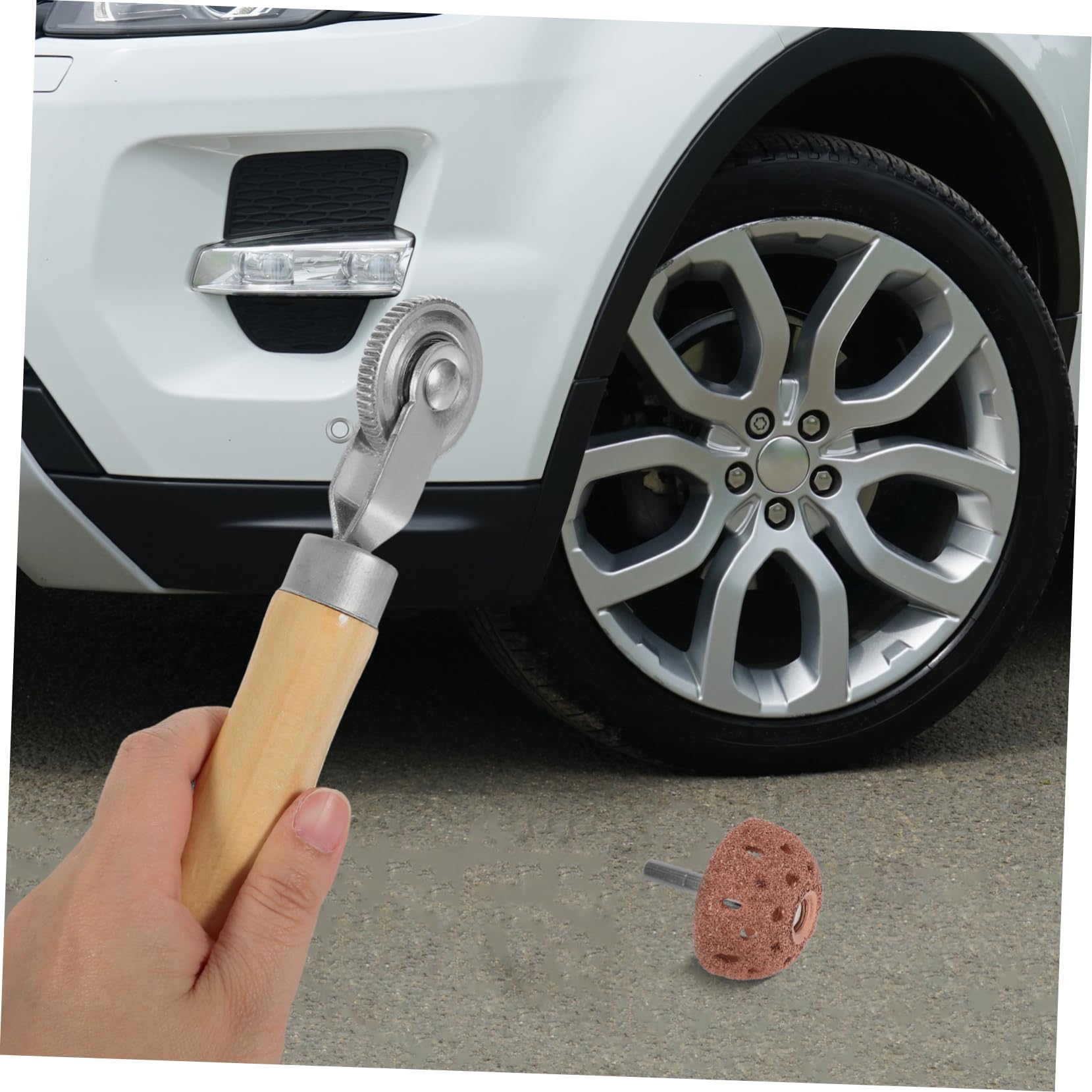 ULTECHNOVO 4sätze Car Tire Repair Tool Mit Druckrollen Und Schleifkopf Vielseitig Einsetzbar Für Motorräder Und Fahrräder Integriertes Design Für Effiziente Reparaturen Präzise Politur