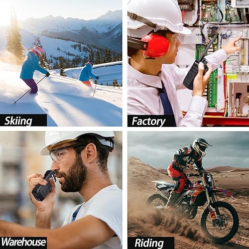 Miniatura 6 de Retevis Walkie Talkies RT17 de largo alcance para adultos, radios recargables de 2 vías con base de cargador USB, radio bidireccional ligera con