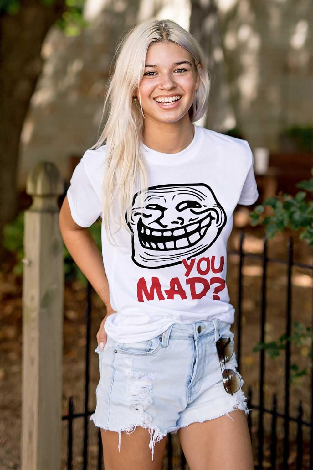 Brisco Brands Troll Face You Mad Trollface Meme Graphic T Shirt Men or Women