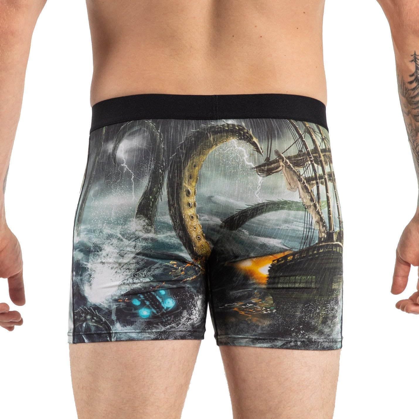 Good Luck Undies Men's Fish and Ocean Animal Boxer Brief Underwear - Image 5