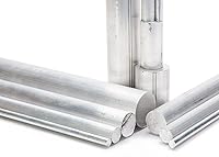 Vista 2 de 1/4" de diámetro, 6061 varilla redonda de aluminio, 10 pulgadas de longitud, T6511, extruido, 0.25 pulgadas de diámetro