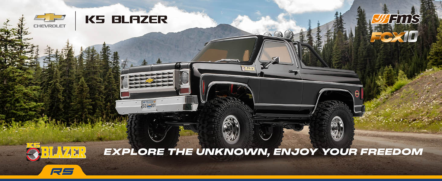 Amazon.com: FMS FCX10 1/10 RC Crawler Chevy K5 Blazer, Officially
