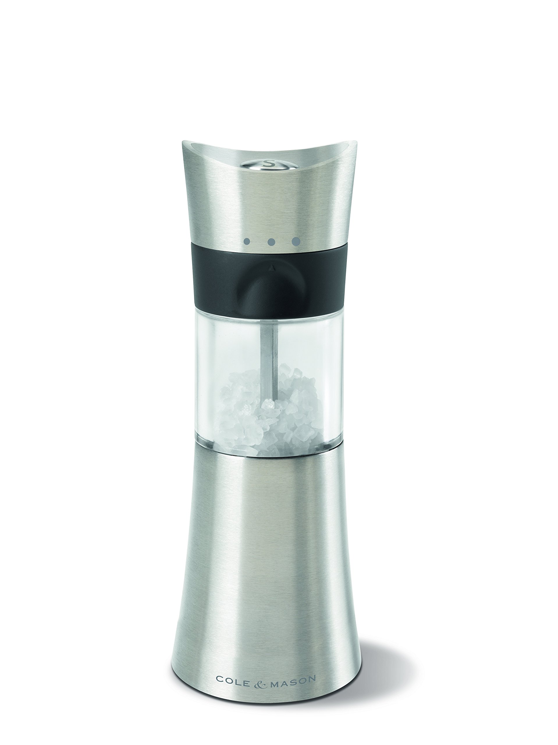Buy COLE & MASON Westbury Salt Grinder Stainless Steel Upside Down