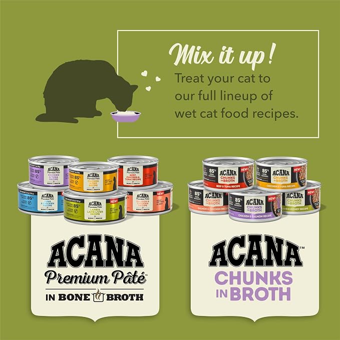 ACANA Alimento húmedo para gatitos Pollo y Salmón 6 latas 5.5 oz miniatura 5