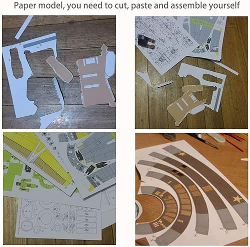 Miniatura 4 de 1300 Airbus A380 Civil Airliner Modelo Kit, 3D Puzzle Origami Aircraft Modelo DIY Arte Hecho a Mano Regalo Militar