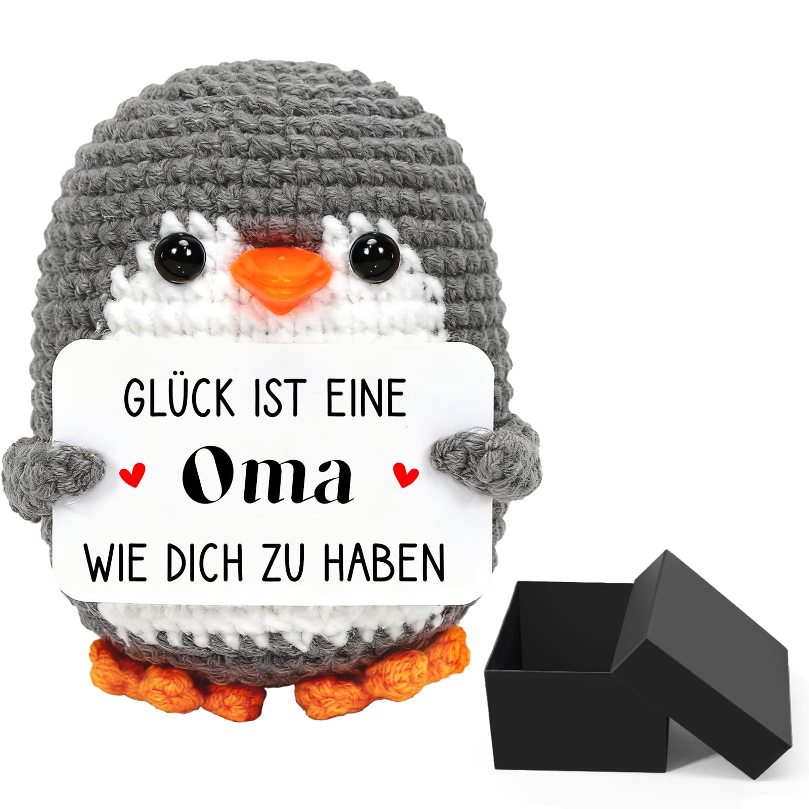 Montrestar Mini Pinguin Geschenke für Oma, Muttertagsgeschenke, Beste Oma Geburtstags Geschenke von Enkel Enkelin, Pocket Hug Pinguin Puppe, Geschenk für Geburtstag Weihnachten Silvester Oster Mutter