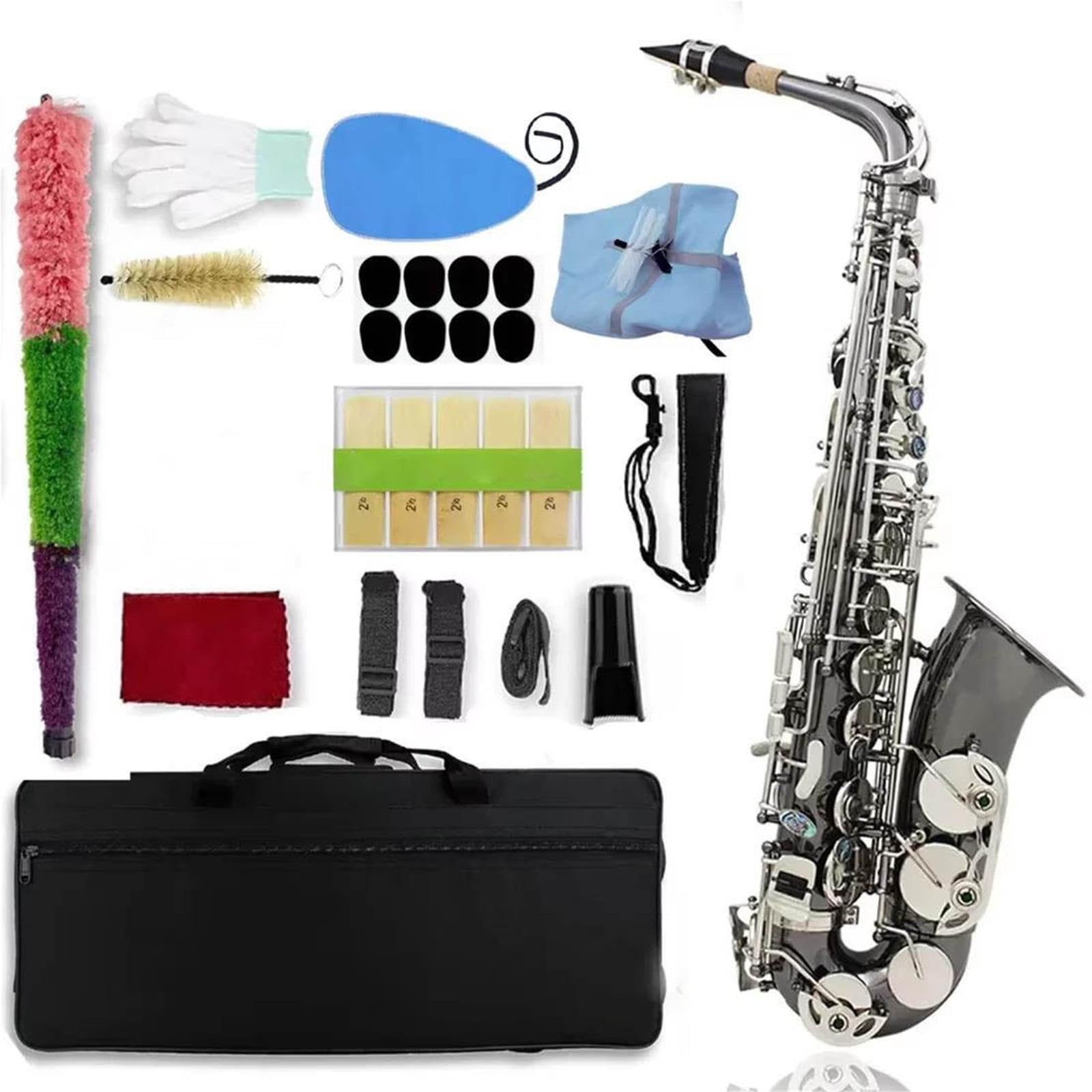 Saxophone Alto Mib Plaqué Nickel Noir