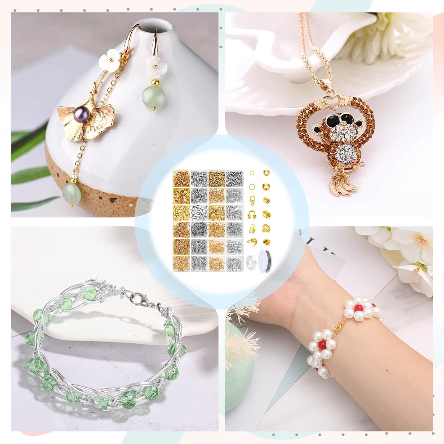 Jewelry Making Kit Oriental Trading Company 2160pcs Crimp Beads