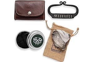 Carbon Steel Fire Striker: Bushcraft Fire Starter with Flint & Char Cloth