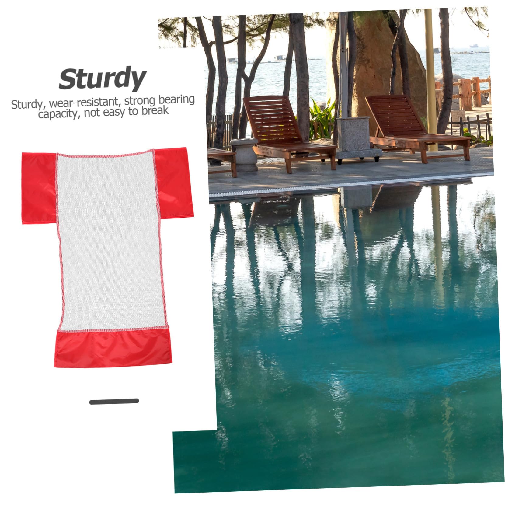 TOYANDONA 6 Piezas Bolsa De Malla para Silla De Piscina Silla De Red Fideos Nadadores Red Flotante De Natación Flotadores De Bebe Fideos Tirados a Mano Bebé De Polivinilo Adulto